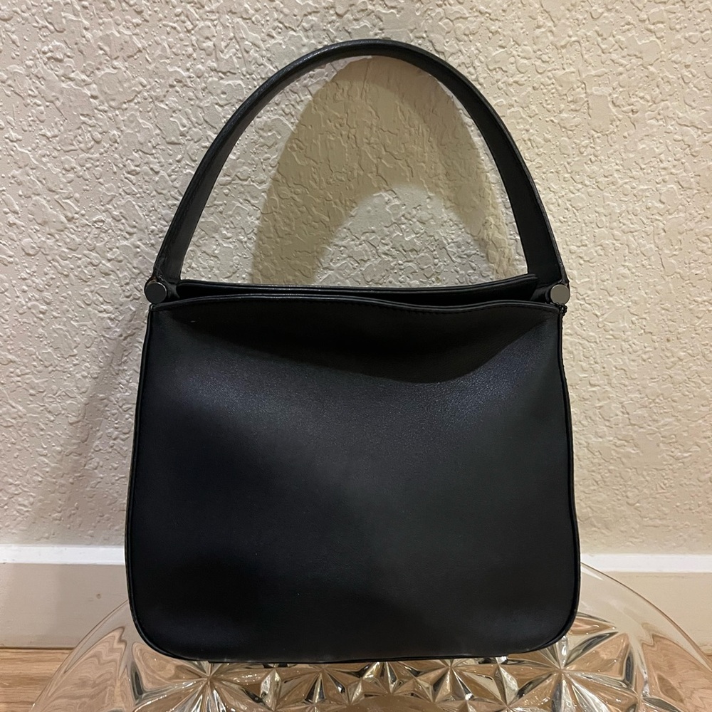 SOLD Vintage Coach Whitney in black leather with gunmetal hardware style 9181 - Picture 2 of 6